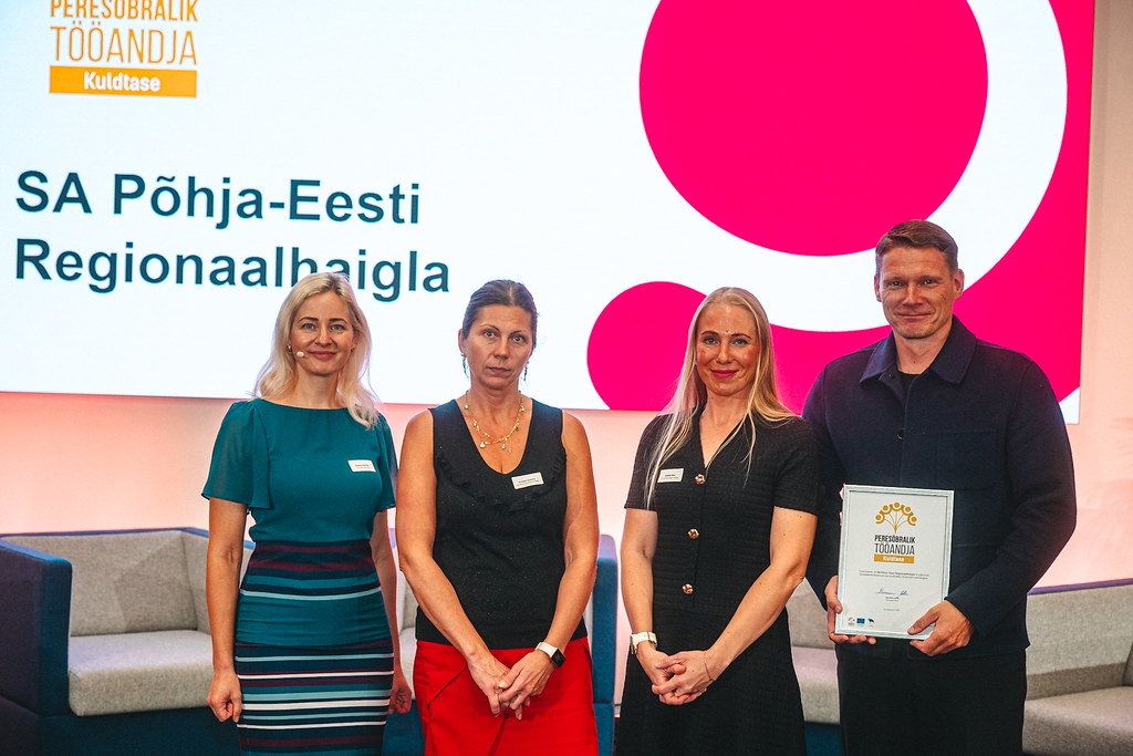 Regionaalhaigla pälvis peresõbraliku tööandja kuldmärgise